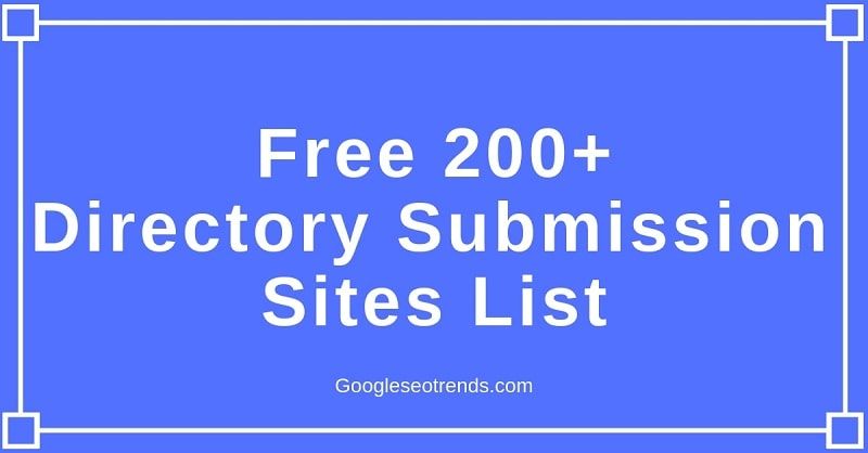 free directory submission sites list